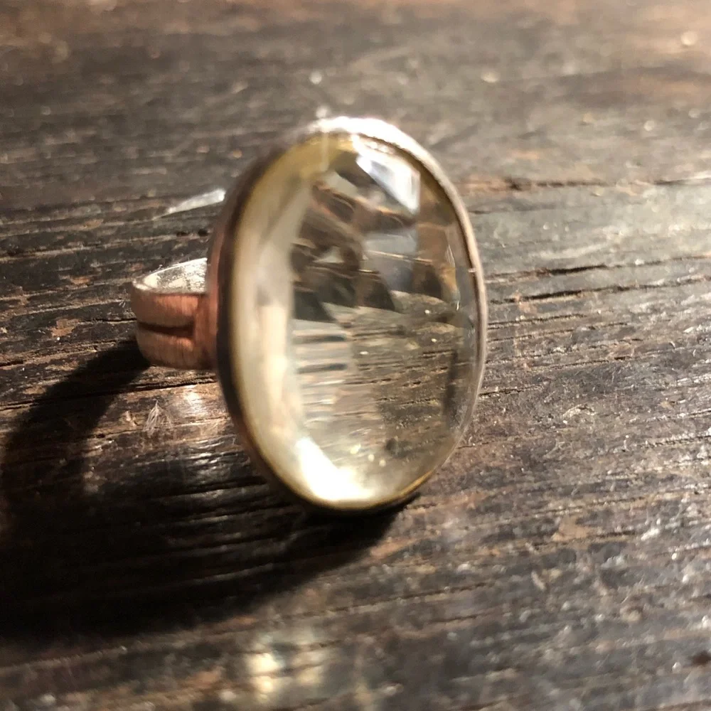 925 stone sterling silver ring - Picture 6 of 8
